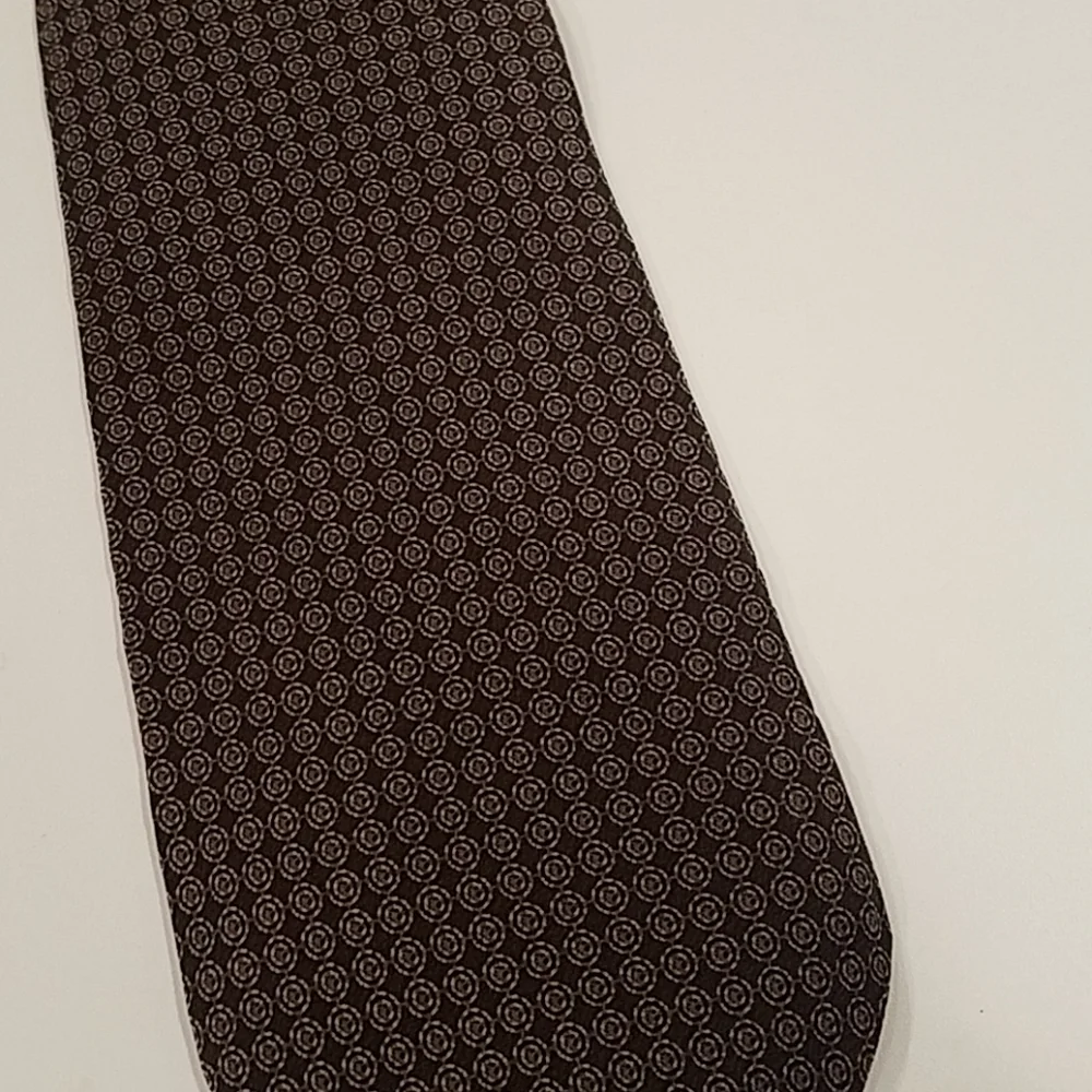 Kenneth Cole Men's Tie Brown Black Shades Made in the USA